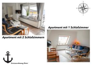 Posezení v ubytování Ferienwohnung Dons