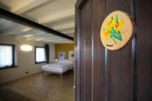 Postel nebo postele na pokoji v ubytování Appartamento immerso nella natura con parcheggio - Narciso