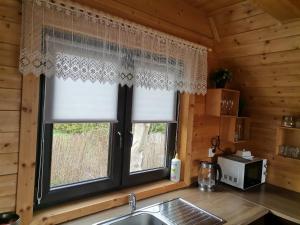 Kuchnia lub aneks kuchenny w obiekcie Domki nad Narwią