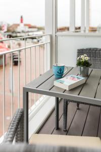 Balkón nebo terasa v ubytování Strandvilla Apartment Meeresglück