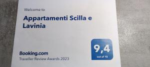 a sign for an apartment sale in a building at Appartamenti Scilla e Lavinia in Riva del Garda