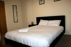 Posteľ alebo postele v izbe v ubytovaní Glamorous Two bed room flat