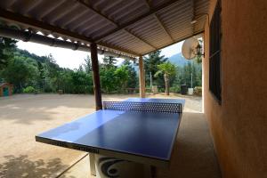 Stolní tenis v ubytování Apartamento en pleno Montseny Mas Romeu Turisme Rural nebo okolí