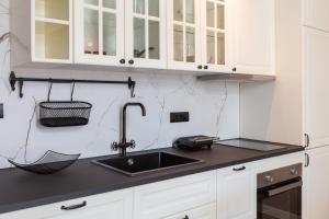 Kuchyň nebo kuchyňský kout v ubytování Kovač Family Suites