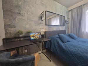 Posteľ alebo postele v izbe v ubytovaní M&K Apartament Bałtyk - Sobieszewo - Wyspa Sobieszewska