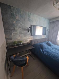 Posteľ alebo postele v izbe v ubytovaní M&K Apartament Bałtyk - Sobieszewo - Wyspa Sobieszewska
