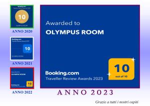 um diagrama do upgrade para o quarto olympus e da convenção em evolução em OLYMPUS ROOM em Tropea