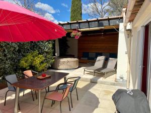 Patio nebo venkovní prostory v ubytování Appartement