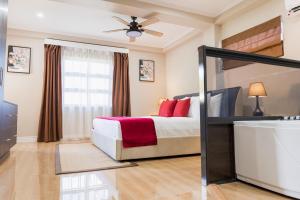 Katil atau katil-katil dalam bilik di Myah's Hotel