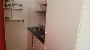 a small kitchen with a sink and a counter at Apartment-Studio-Ginkgo-A1 in Banjole