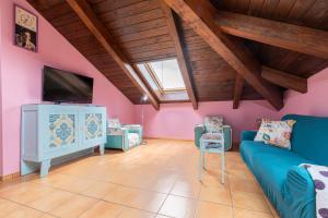 TV a/nebo společenská místnost v ubytování Casa Dieste Apartamentos Turísticos en Boltaña