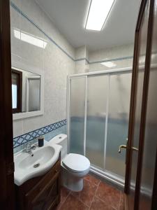 Koupelna v ubytování Casa tramposos 3