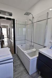 Koupelna v ubytování Apartment Diva