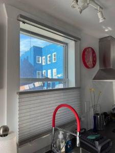 Unique Artsy 2 Bdrm Apt 1.5 mi from Downtown的厨房或小厨房