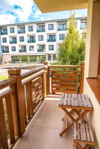 A balcony or terrace at Apartment Mountain view - Stará Lesná