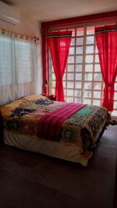 Postel nebo postele na pokoji v ubytování Casa de campo en Ciudad Valles