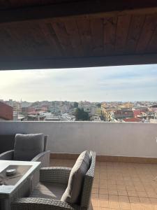 Balkón alebo terasa v ubytovaní Relax Sea View Attic