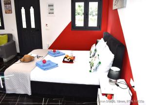 Postel nebo postele na pokoji v ubytování Istron Corner Apartments
