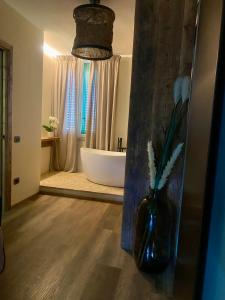 Postel nebo postele na pokoji v ubytování Agriturismo Montefabbrello
