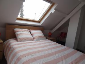 Posteľ alebo postele v izbe v ubytovaní Gîte de l Alouette (3 Etoiles)