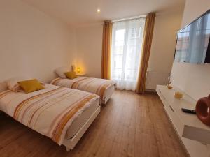 Posteľ alebo postele v izbe v ubytovaní Guestroom Létricourt, 2 pièces, 4 personnes - FR-1-584-197