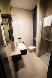 Koupelna v ubytování Hotel Zacisze