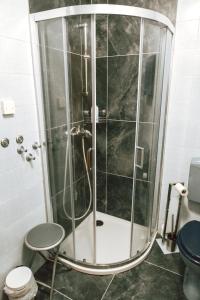 Koupelna v ubytování Apartments Potočki