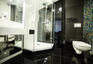 Koupelna v ubytování Hotel Zacisze