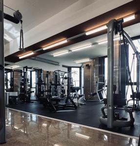 Spordikeskus ja/või sportimisvõimalused majutusasutuses Wellness Hotel Aquafit Sursee