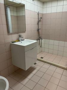 Koupelna v ubytování Mei Hua Hotel