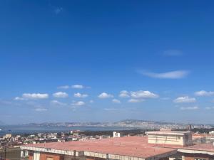 a view of a city with buildings and the ocean at Terrazza Belvedere in Ercolano