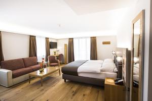 Prostor za sedenje u objektu Romantik Hotel le Vignier