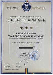 Take PRO Timisoara Apartment في تيميشوارا: شهادة بدرجة وهمية في ورقة بيضاء