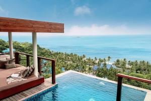 a view of the ocean from a villa at Sundancer Residences and Villas Lombok in Sekotong