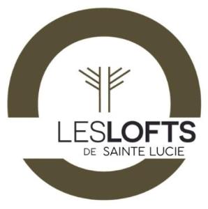 ein Logo für leeches de santimus lodge in der Unterkunft Appartements Les Lofts de Sainte-Lucie-de-Porto-Vecchio in Sainte-Lucie de Porto-Vecchio