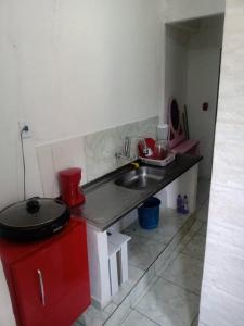 مطبخ أو مطبخ صغير في Rocinha Hostel Five Star