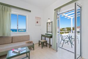 Balkón alebo terasa v ubytovaní Eolos Apartments