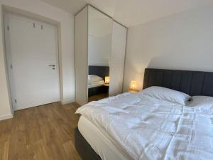 Postel nebo postele na pokoji v ubytování Apartmán Samuel Prievidza