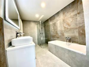 Koupelna v ubytování Apartmán Samuel Prievidza
