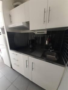 Kuchyňa alebo kuchynka v ubytovaní Studio avec jardinet et balcon idéalement situé + 5 fotografií