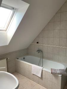 A bathroom at Lilium Villa Hévíz