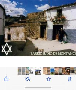 un collage de una imagen de un edificio en LA CASITA DE BAUTISTA 2 llaves montanchez -caceres, en Montánchez
