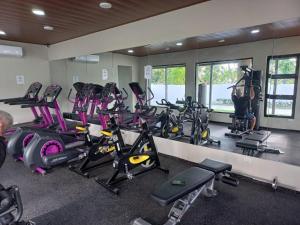 Fitness centrum a/nebo fitness zařízení v ubytování Las vacaciones que soñaste en un lugar seguro!