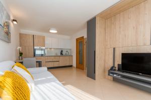 Η κουζίνα ή μικρή κουζίνα στο Apartma Palma Umag
