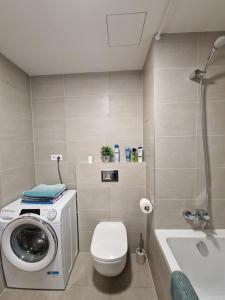 Salle de bains dans l'établissement Vltava apartments