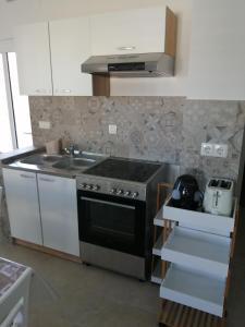 Kuchyň nebo kuchyňský kout v ubytování Apartment