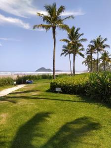 a group of palm trees on a golf course at Riviera de São Lourenço Flat in Riviera de São Lourenço