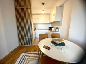 Kuchyň nebo kuchyňský kout v ubytování Apartman Nikol