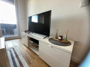 TV a/nebo společenská místnost v ubytování Apartman Nikol