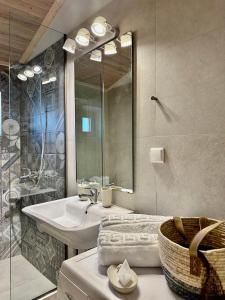 Ванная комната в Casa dei Spinoula